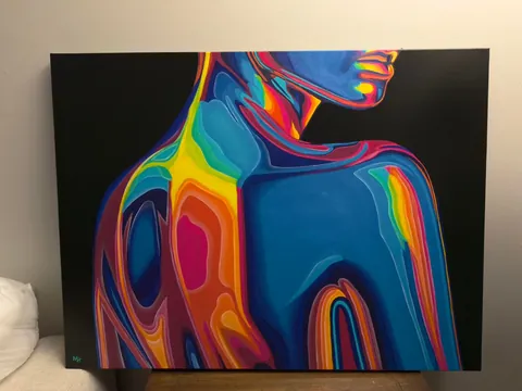 Iridescent Figure, MH (me), Acrylic on Canvas, 2025