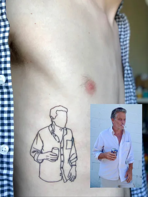 Portrait of my Dad done by Juilien at First Place Tattoos in Hackettstown, NJ