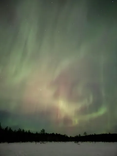 Chasing the Northern Lights in Rovaniemi and Saariselkä, Finland — finally caught them after 3 freezing nights