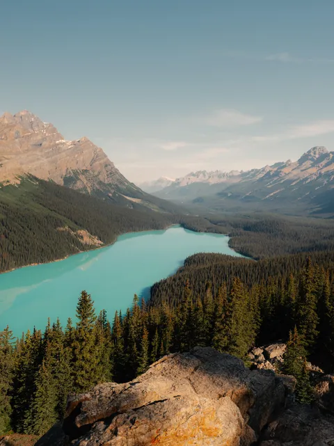 Morning at Peyto Lake, AB, Canada [OC][3519x4692]
