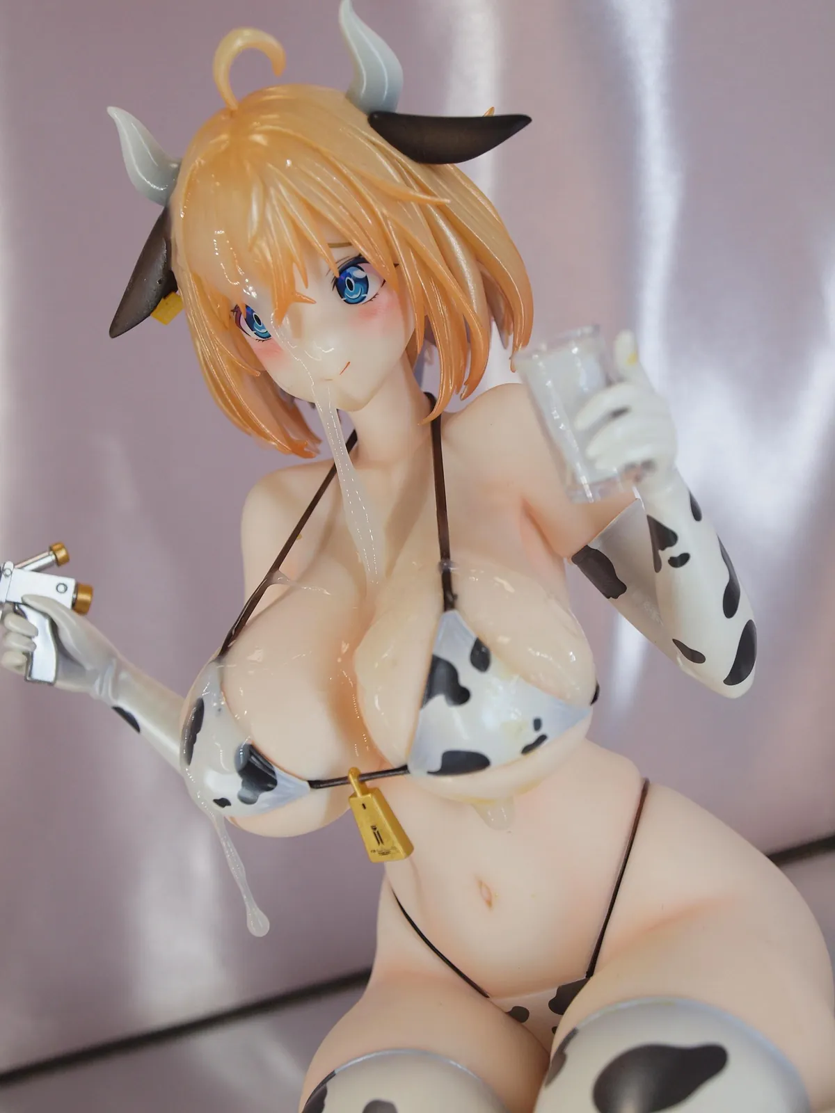 Sophia F. Shirring cow bikini
