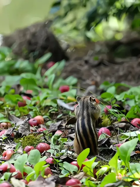Spotted the cutest chipmunk ever at my local park!