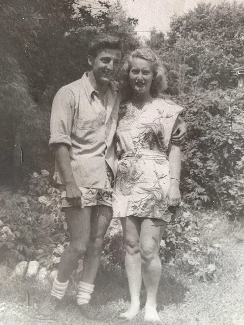 My grandfather and a woman who is absolutely not my grandmother