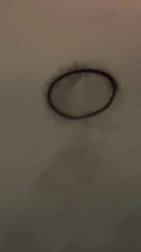 Smoke ring over Disneyland last night