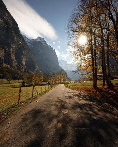 ITAP of a road in Switzerland
