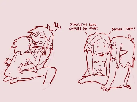 Zelink being a silly couple (Enarrala)
