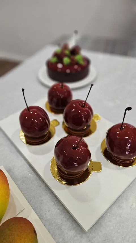 [Pro/chef] I took a mango and cherry entremet class