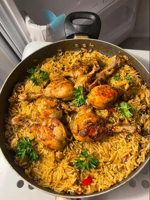 [homemade] west African chicken and rice