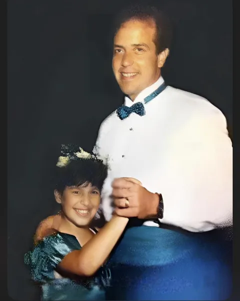 Dancing with my dad at my uncle’s wedding 40 years ago