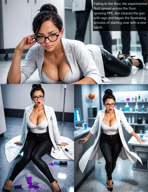 Dr. Lisa Accidentally Bimbofies Herself in the Lab