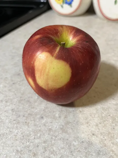 My apple has an apple on it.