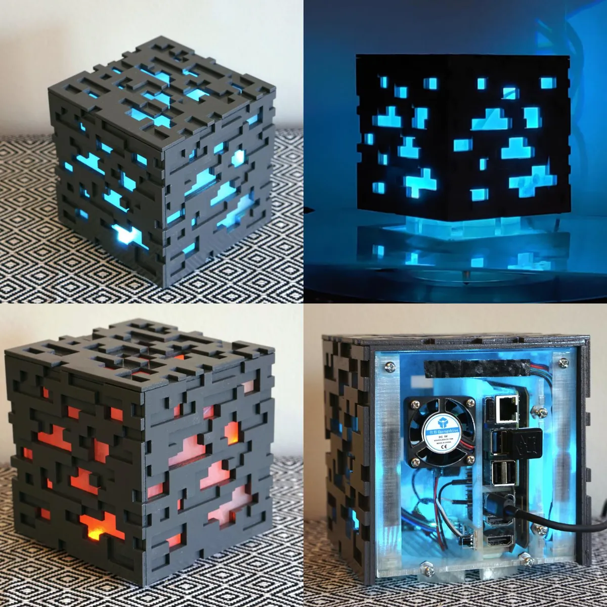 My Custom Ore Block Raspberry Pi Server Case