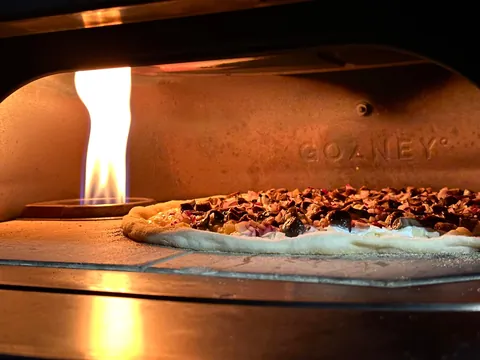 [Homemade] mushroom and bacon pizza