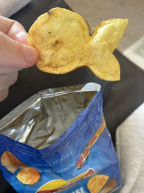 I found a fish shaped crisp