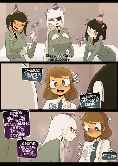 Students show their love for their favorite professor (oc)