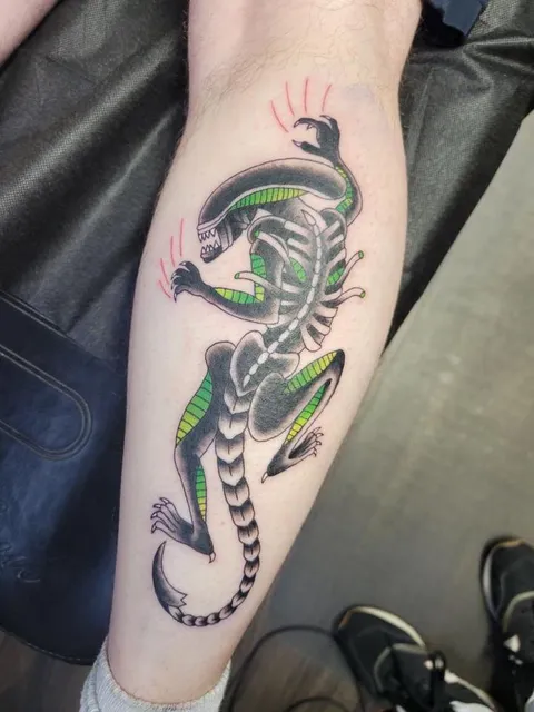 My Sick-Ass-Xenomorph! Done by Matt, Stay Bold Custom Tattoos, Florence AL