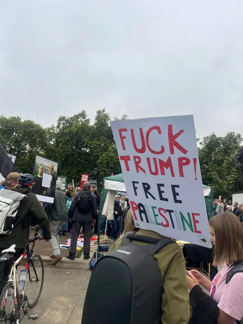 Trump is not welcome in the UK. OC from today’s protest in London