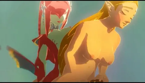 If I had a quarter for every time there was NFSW of Link, Zelda and Mipha…