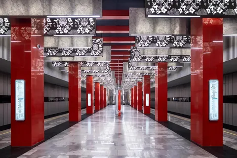 Architecture of some Moscow metro stations