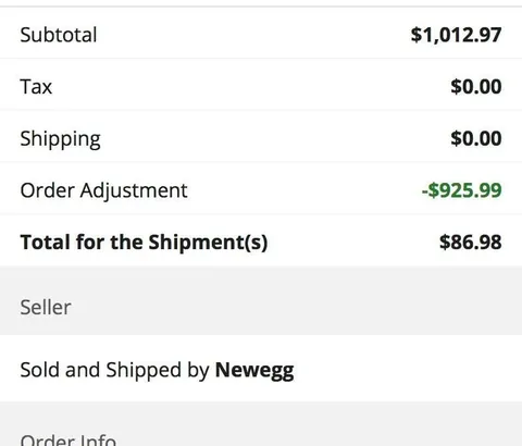 Can’t believe I received the order. Free DDR5 kit plus credits. Newegg combo pricing error.