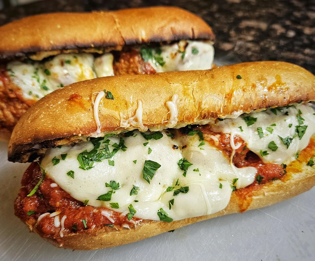 [homemade] Meatball subs.
