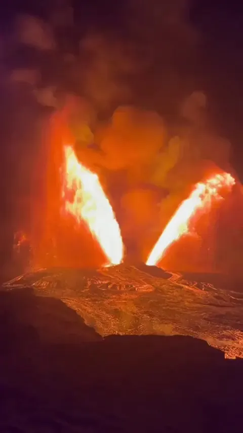 Eruption of Kilauea Volcano