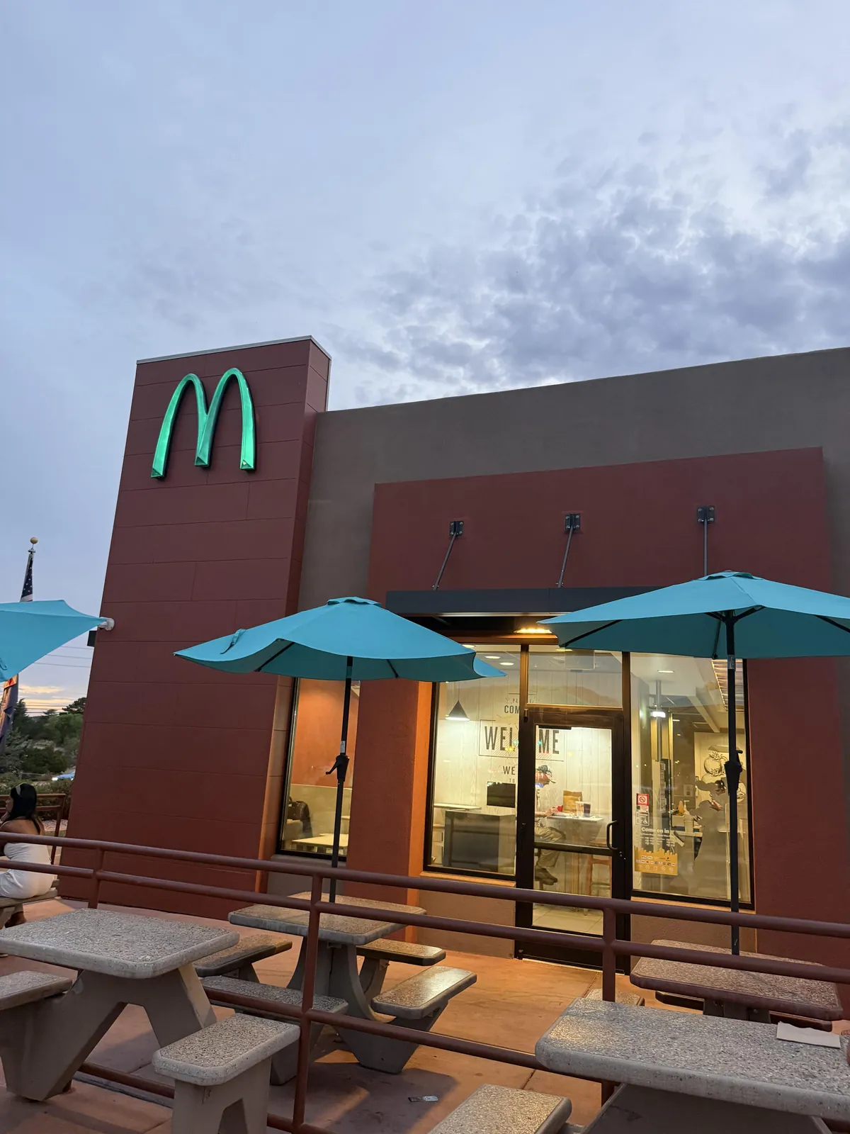 I visited one out of the 7 McDonald’s in the world that doesn’t have a yellow arch