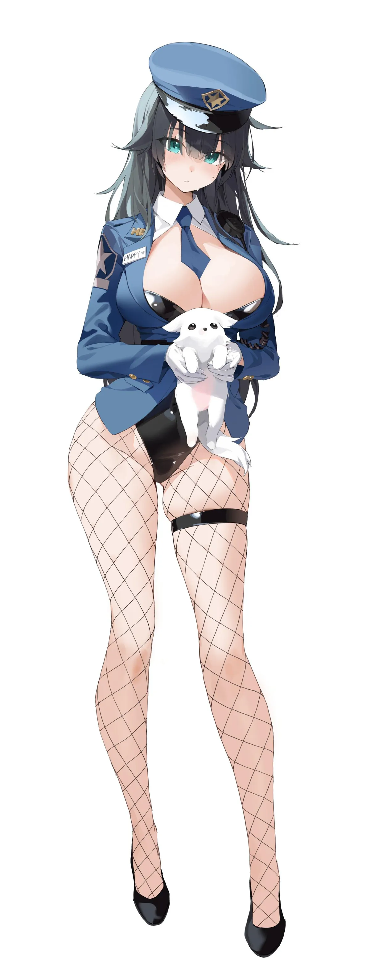 Fish Nets Policewoman 