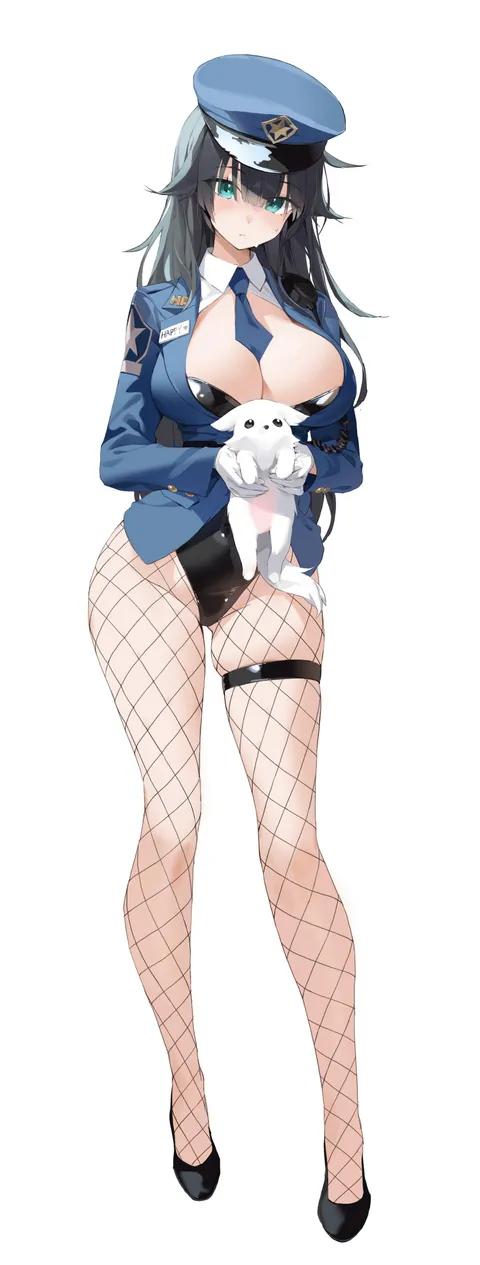 Fish Nets Policewoman 