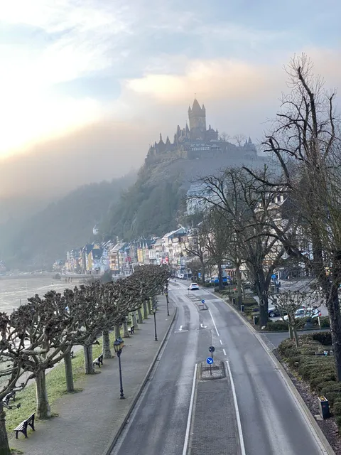 Cold, but beautiful day, in Cochem, Germany.