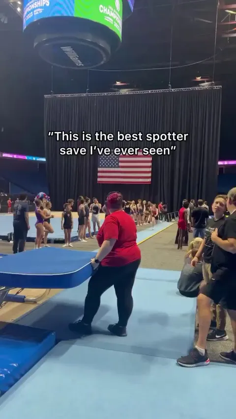 Gymnastics is nothing without spotters.