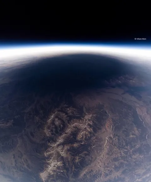 My picture of the 2017 eclipse shadow over Wyoming