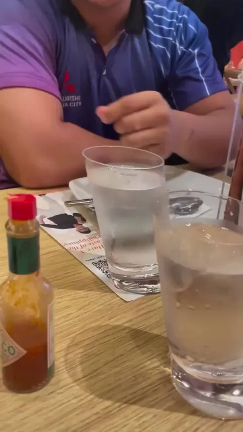 A weirdly shaped glass