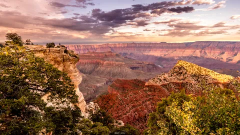 I flew from into Vegas and drove 5.5hrs straight to the Grand Canyon's North Rim. This view made it all worth it. [2000x1125][OC]