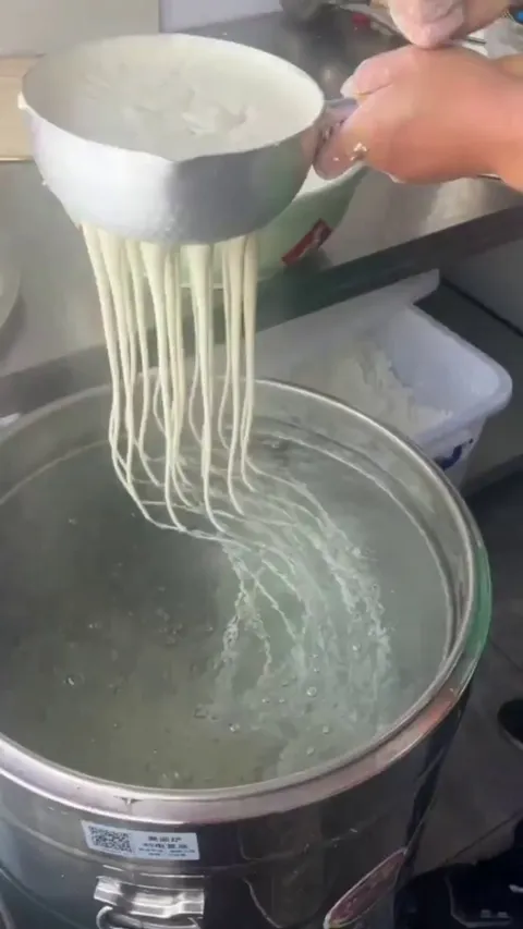 Making noodles the old way
