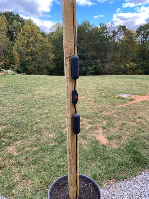 DIY fire pit; hand tools only.