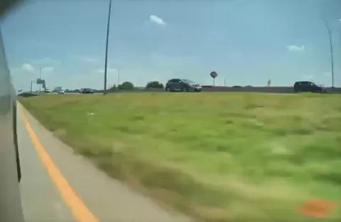 [OC] Left lane ends in 10ft and the dude still tried to overtake me. I had to swerve right to avoid the accident.