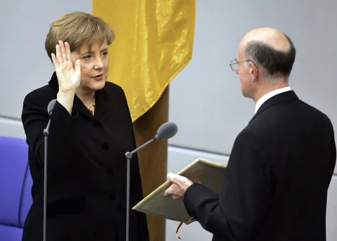 20 years ago today, Angela Merkel became the first female Chancellor of Germany