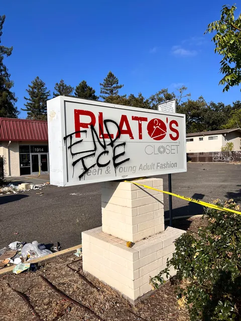 Political ICE spray paint