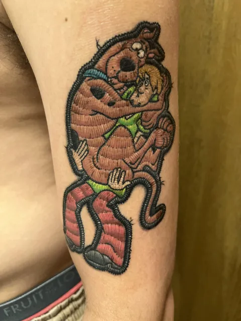 Scooby-Doo Patch by Pony Lawson at Mayday Tattoo Chicago 