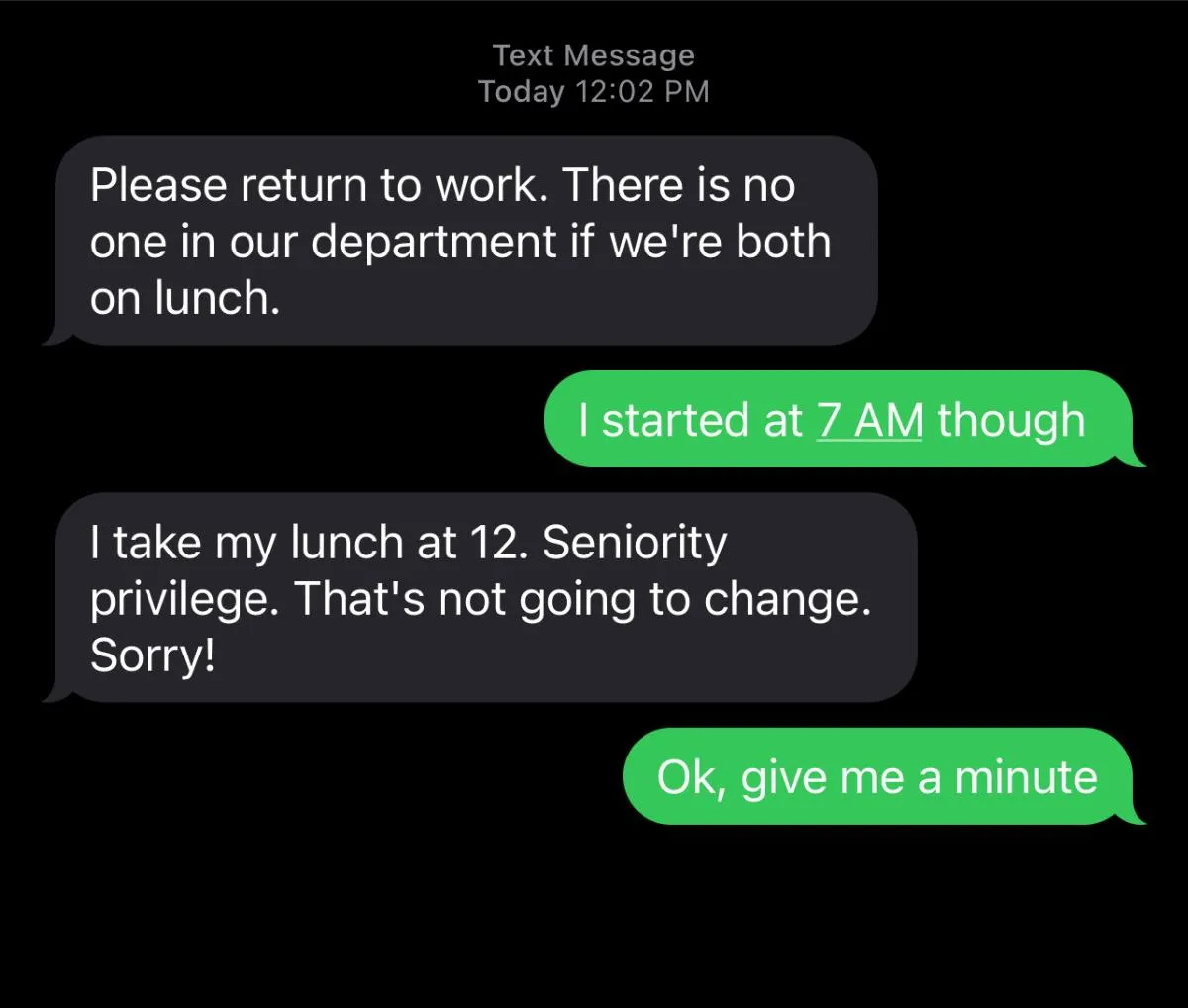 Made an enemy on my first day of work