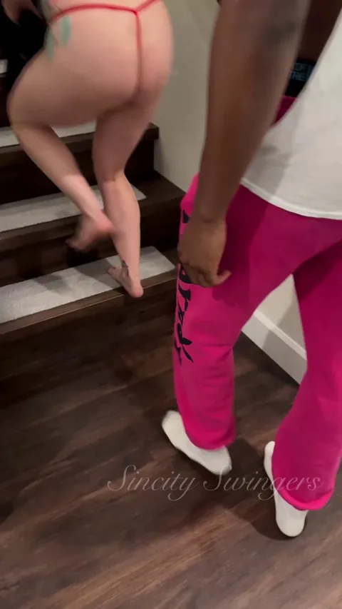 My husband loves seeing me walk up my BBC bulls before getting to quick work like the slut I am for their nice long black dicks that my married pussy craves! 🥵