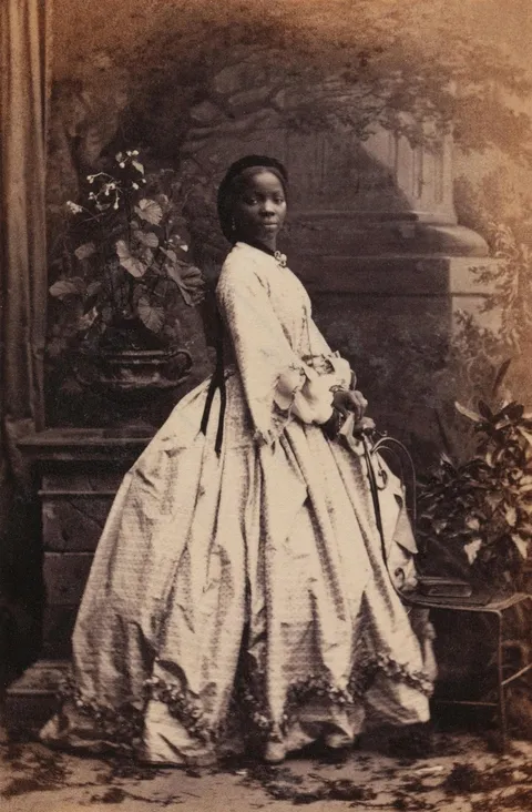 Sarah Forbes Bonetta at 19, a Nigerian princess who was captured and later adopted by Queen Victoria (1862)