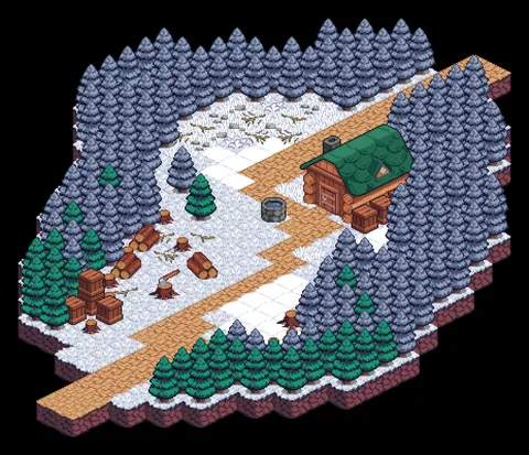 Isometric Pixel Art Locations for our RPG