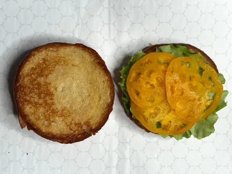 [Homemade] smash burgers with chicken-fried bacon