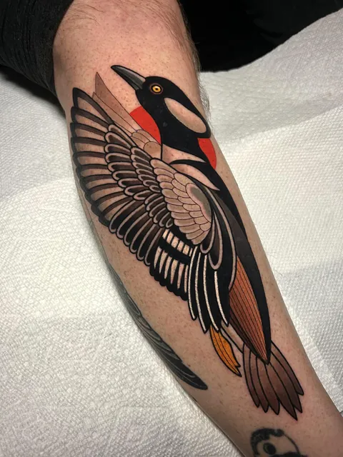 Hooded Merganzer from Dave Wah at Stay Humble Tattoo Co. in Baltimore.