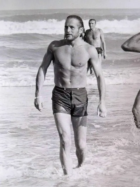 Aquaman.. oops sorry Paul Newman in the Venice Film Festival in 1963. Don't be fooled by the new "movie stars" he was the gold standard.