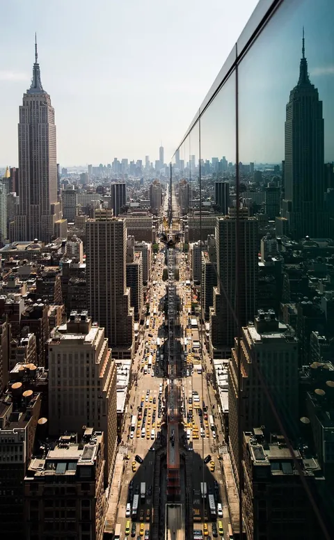 ITAP of a reflection of New York