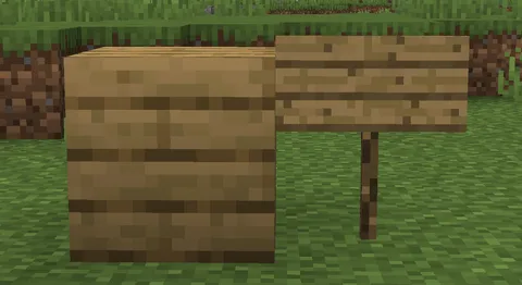 ever noticed how all signs still have the old plank texure?