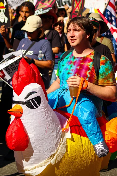 Scenes from No Kings 2.0 in Downtown Los Angeles, October 18, 2025 [OC]